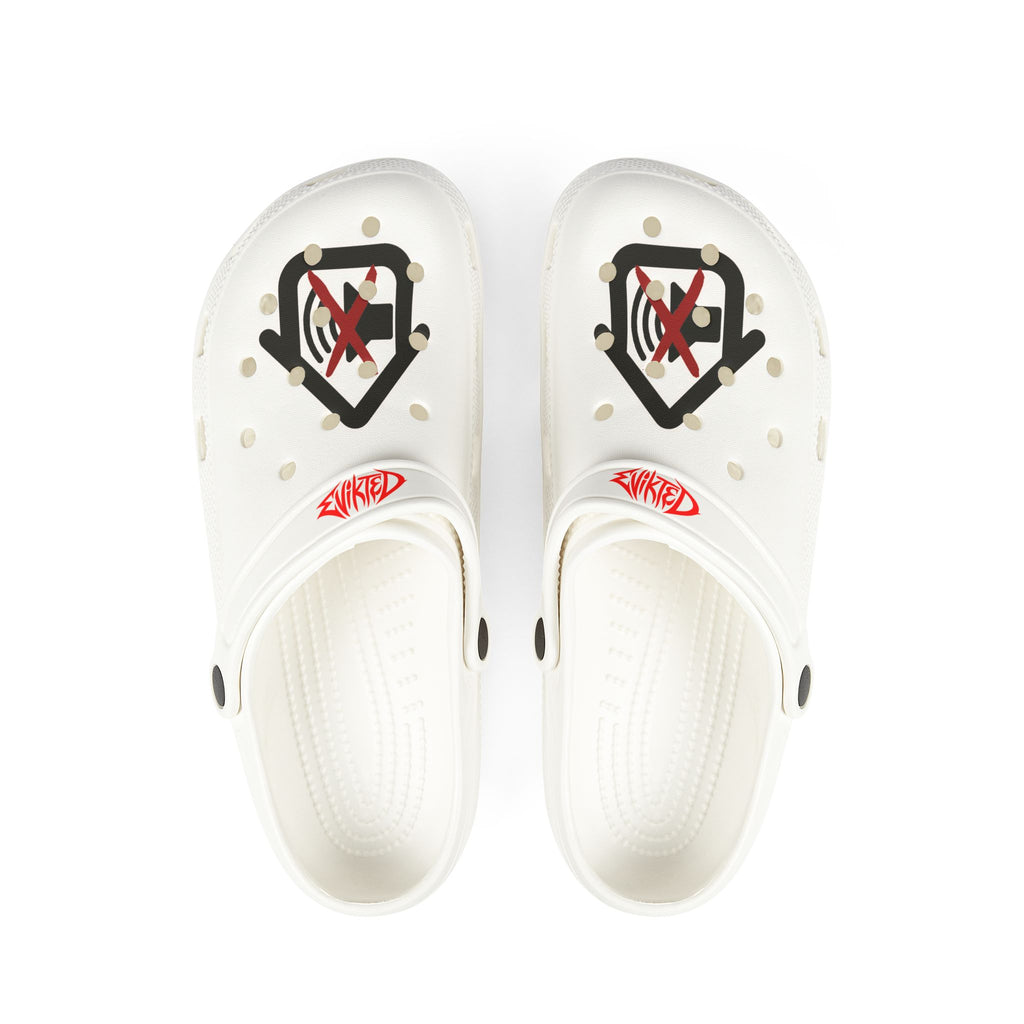 EVIKTED EVA Foam Clogs — White Slip-On