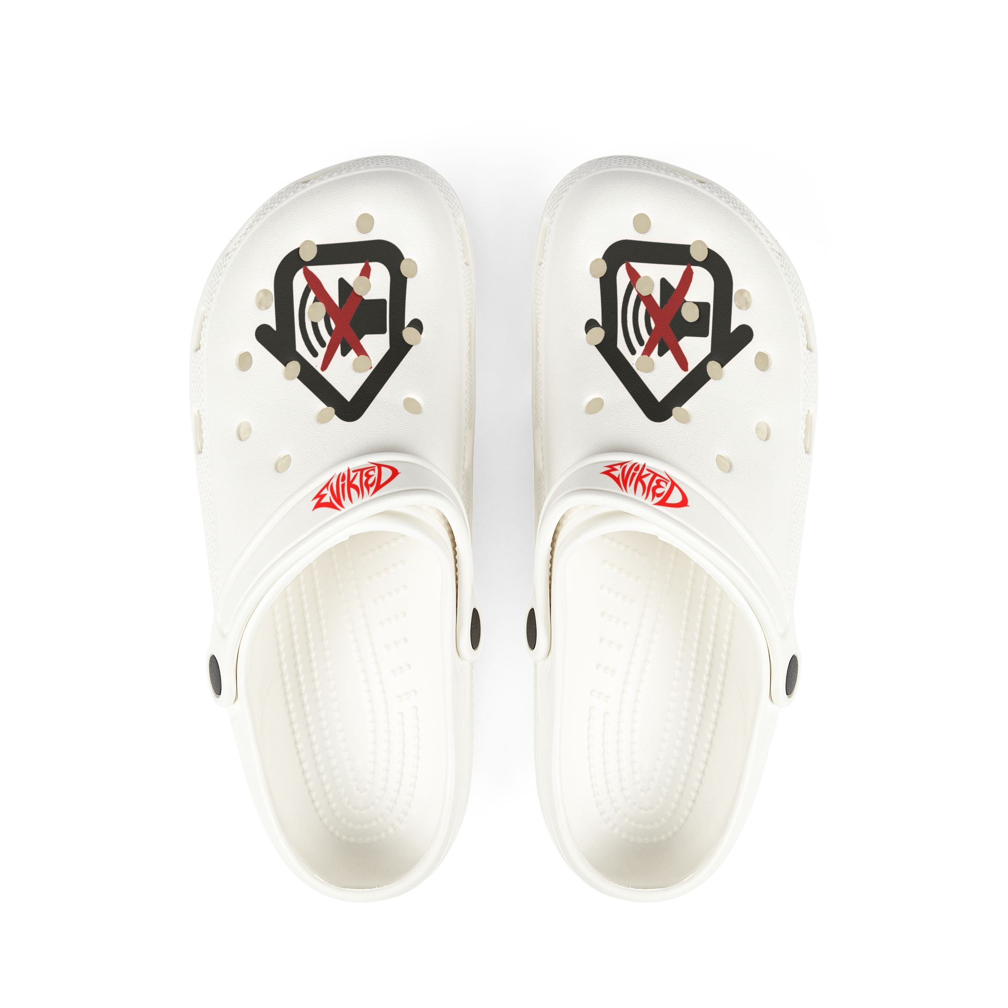 EVIKTED EVA Foam Clogs — White Slip-On