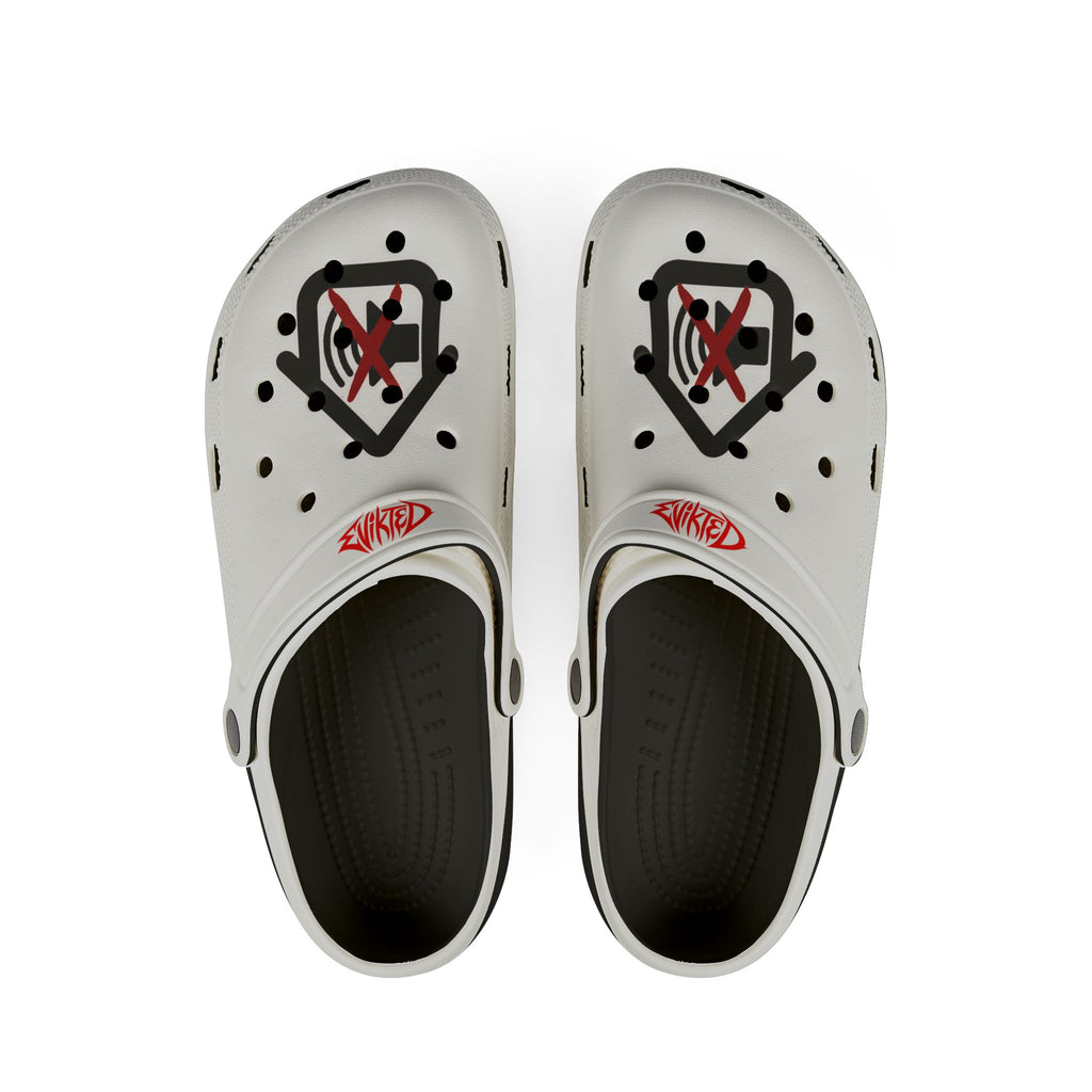 EVIKTED EVA Foam Clogs — White Slip-On
