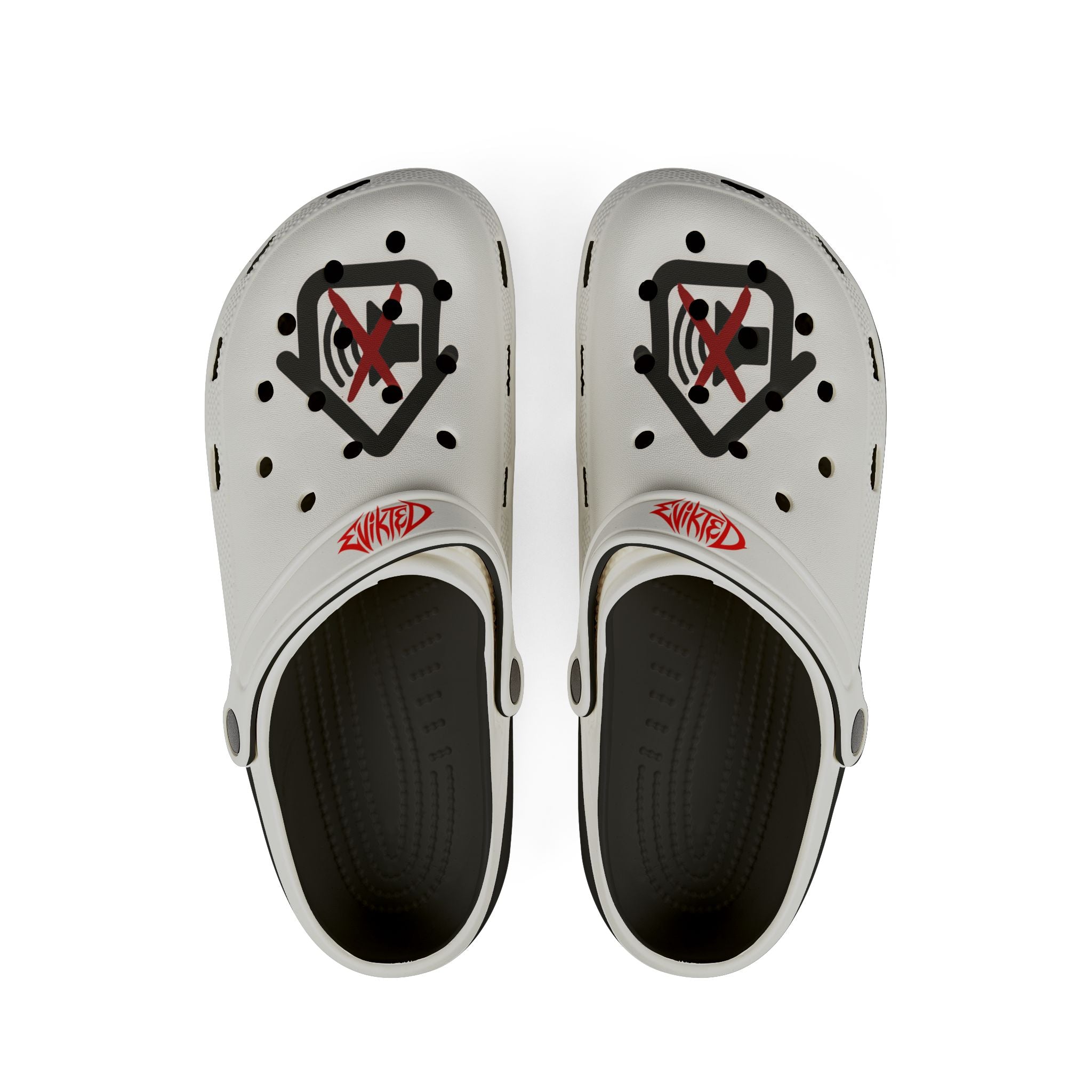 EVIKTED EVA Foam Clogs — White Slip-On
