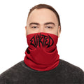 Winter Neck Gaiter — Red 'Evikted' Graphic Face Cover