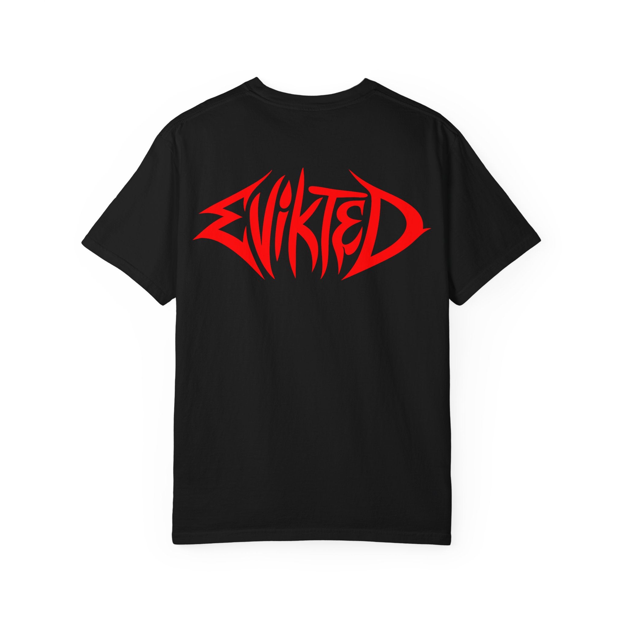 Copy of Evikted Audio Tee — White Graphic Band T-Shirt