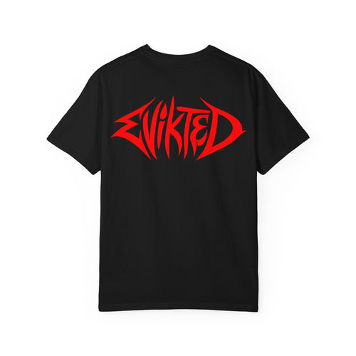 Copy of Evikted Audio Tee — White Graphic Band T-Shirt
