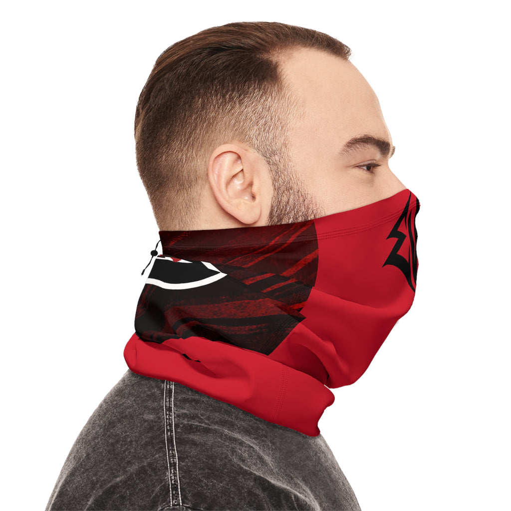 Winter Neck Gaiter — Red 'Evikted' Graphic Face Cover