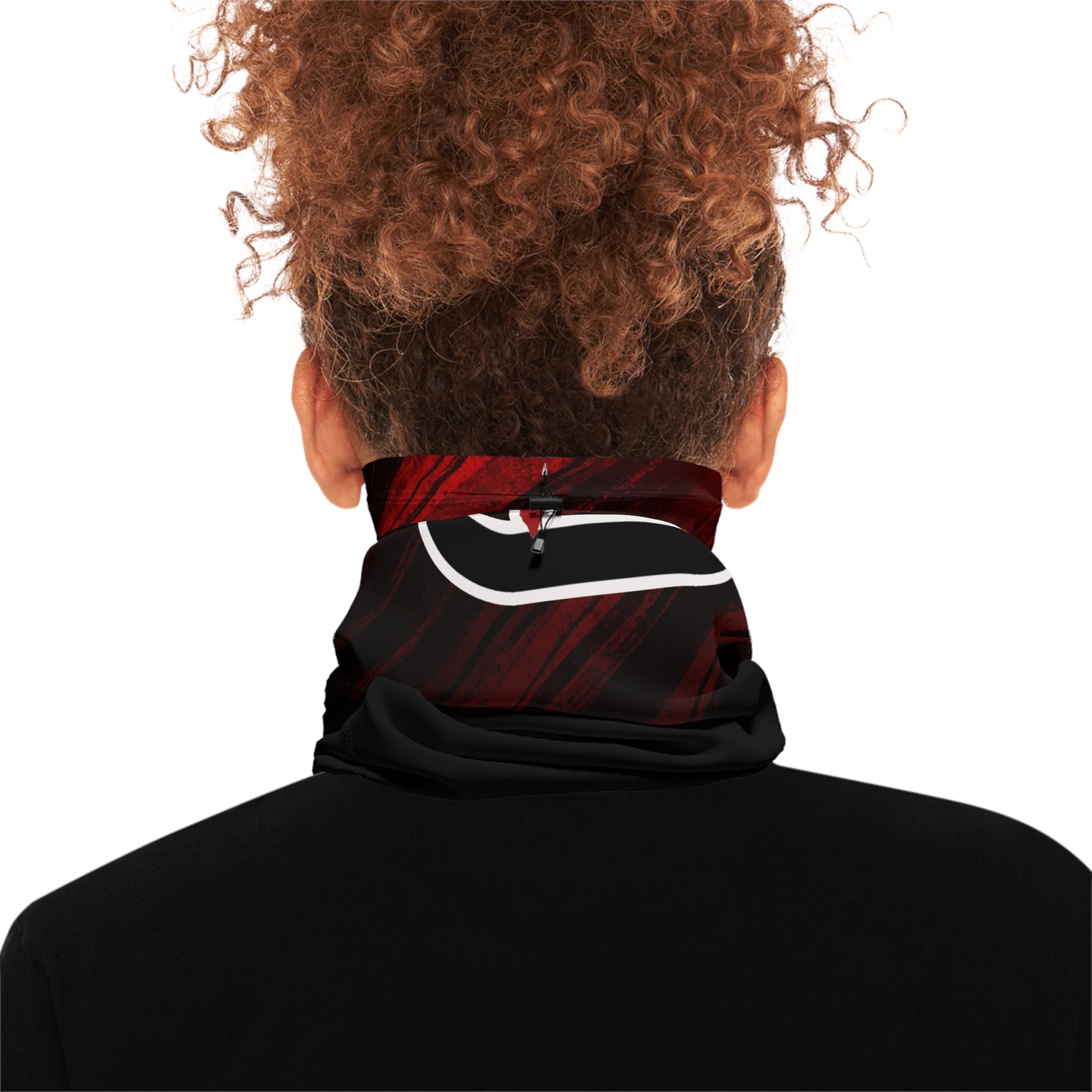 Winter Neck Gaiter — Red 'Evikted' Graphic Face Cover