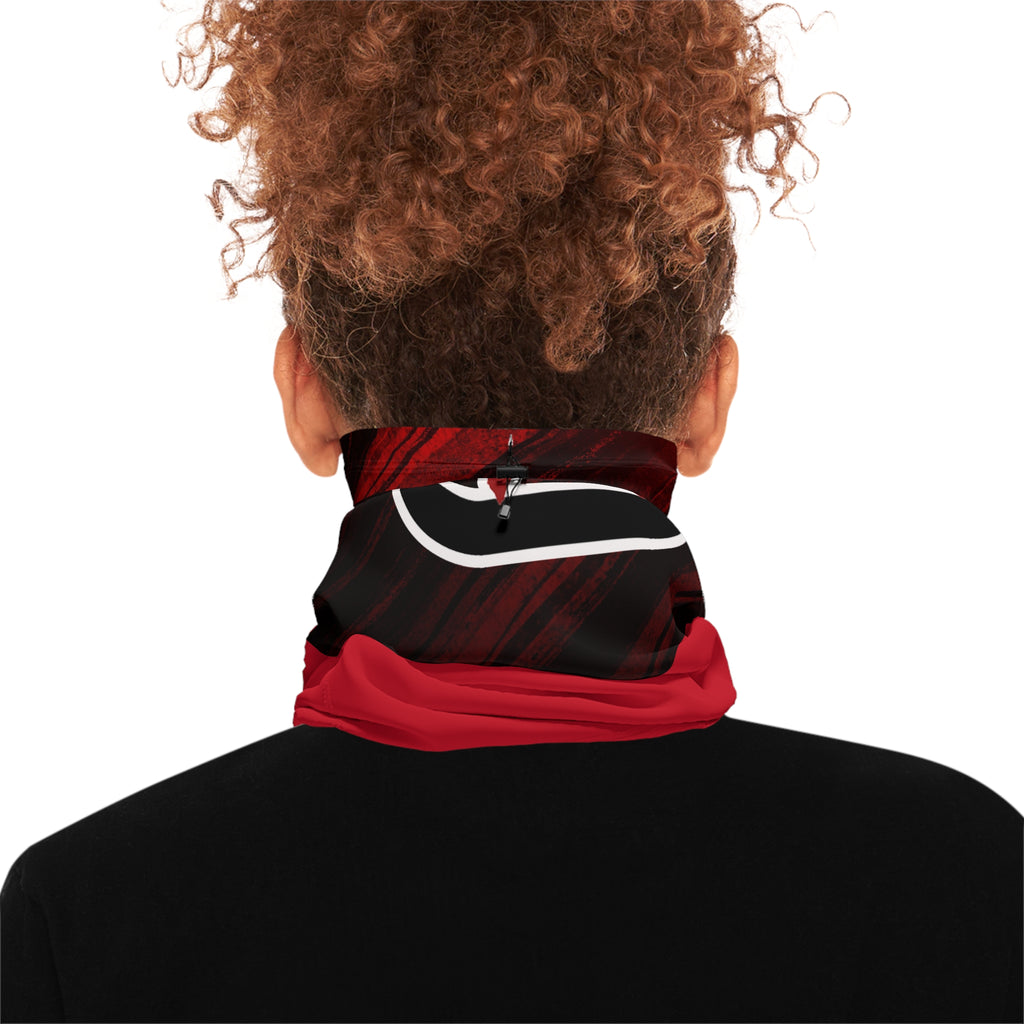 Winter Neck Gaiter — Red 'Evikted' Graphic Face Cover
