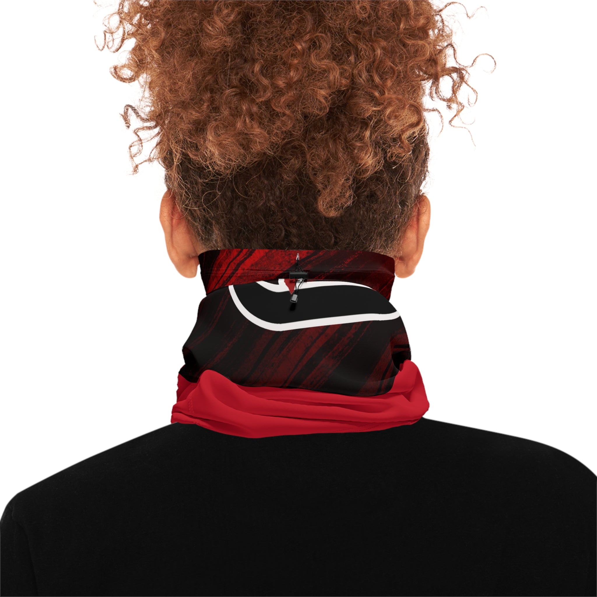 Winter Neck Gaiter — Red 'Evikted' Graphic Face Cover