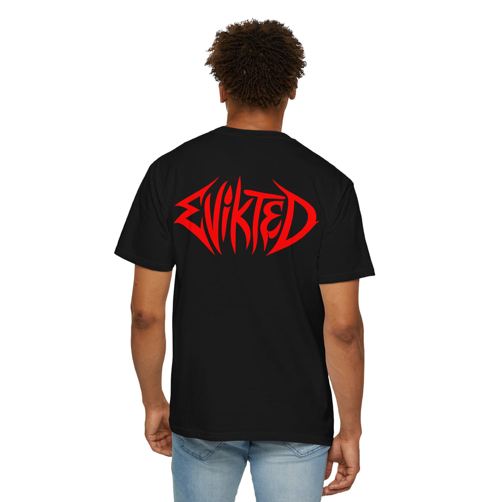 Copy of Evikted Audio Tee — White Graphic Band T-Shirt