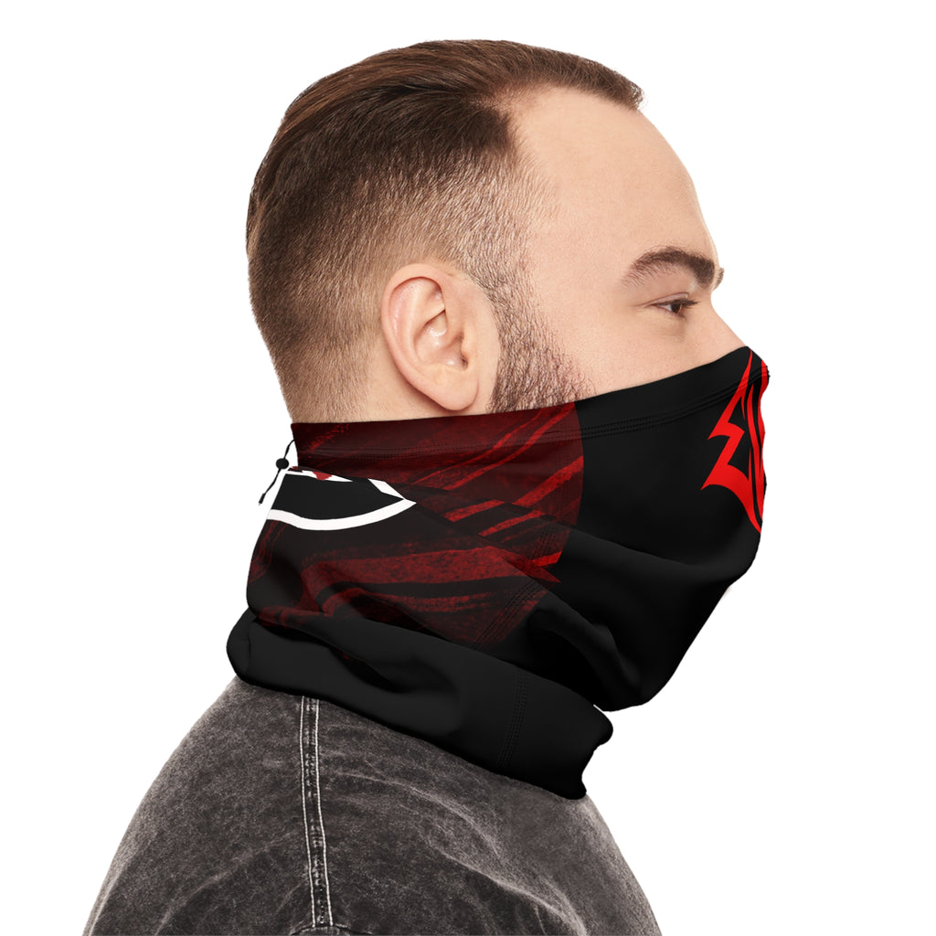 Winter Neck Gaiter — Red 'Evikted' Graphic Face Cover