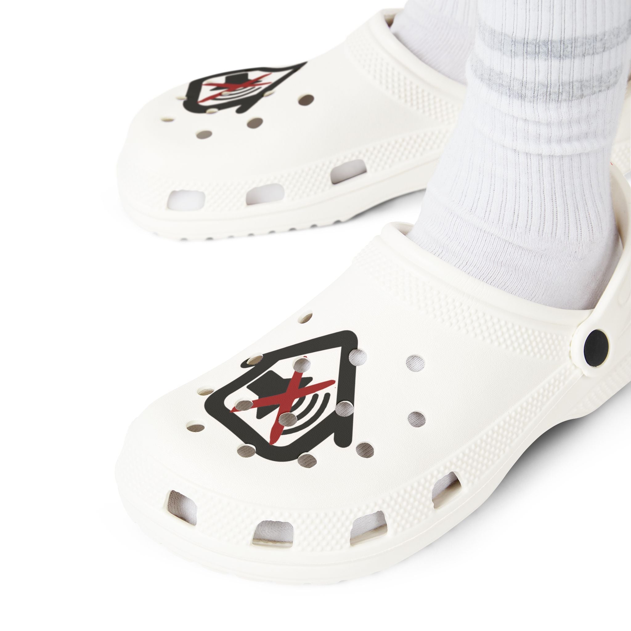 EVIKTED EVA Foam Clogs — White Slip-On