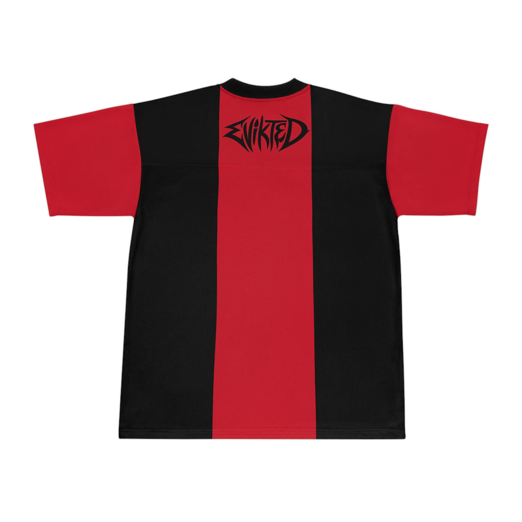 Football Jersey — Black Red Logo Team Shirt (Evikted)