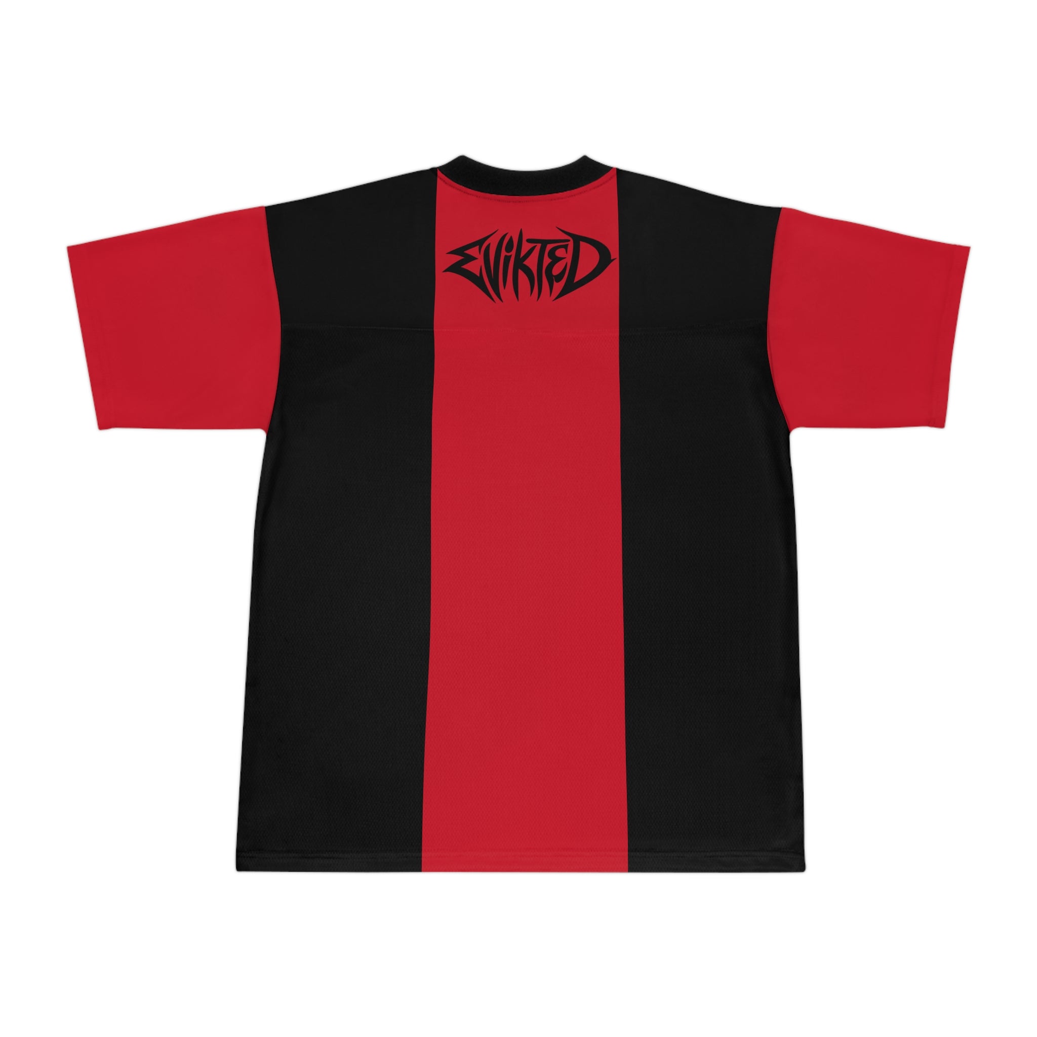 Football Jersey — Black Red Logo Team Shirt (Evikted)