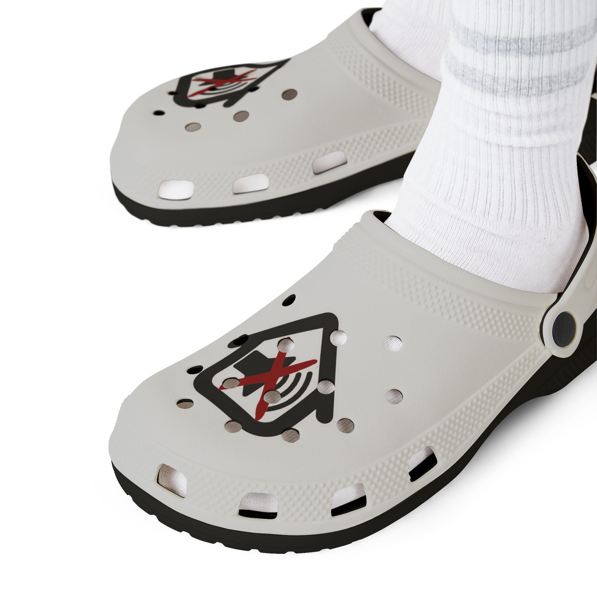 EVIKTED EVA Foam Clogs — White Slip-On