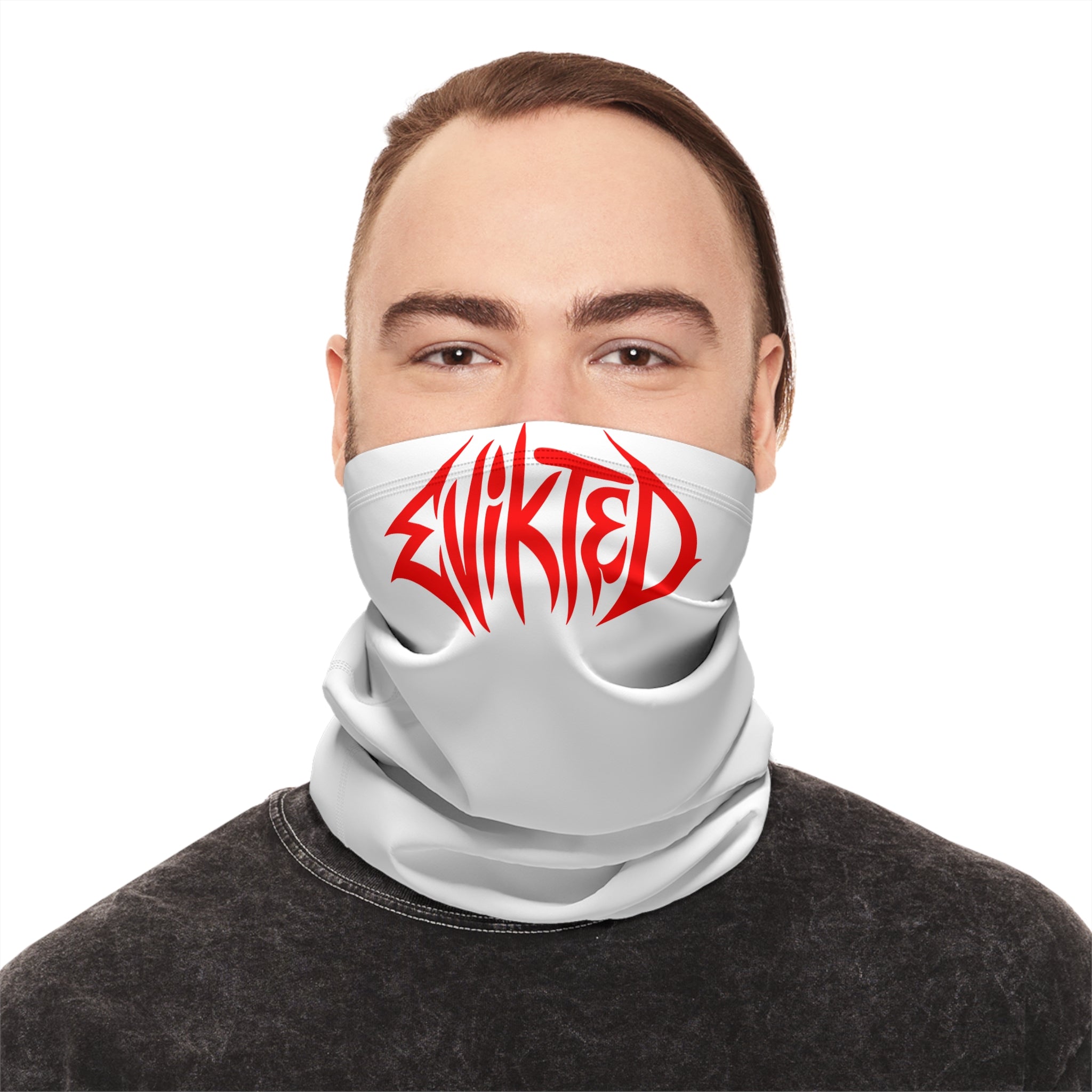 Copy of Winter Neck Gaiter — Red 'Evikted' Graphic Face Cover